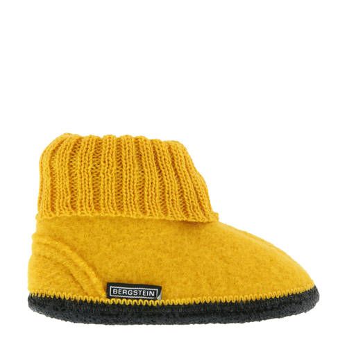 Bergstein Cozy pantoffel okergeel kids