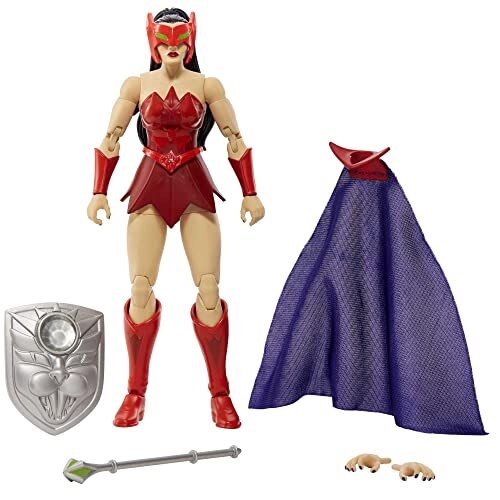 Masters of the Universe Masterverse Catra Actiefiguur met accessoires, ca. 18 cm, cadeau voor MOTU verzamelaars HDR40