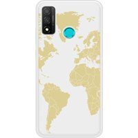 P Smart 2020 Map beige bedrukt siliconen hoesje