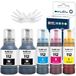 Epson Bouteilles d'encre pigmentée, set de 5 pièces (2C, M, Y) pour Epson 112