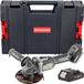 Procraft Industrial AG125Bbb accu haakse slijper 20 V 125 mm borstelloos + 1x accu 2,0 Ah + RHINO gereedschapskoffer - zonder oplader