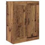 vidaXL - Wandkast - Oud Hout - 90 cm Hoog