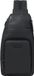 Piquadro Sac bandoulière en cuir Mono Sling Bag Black Zwart