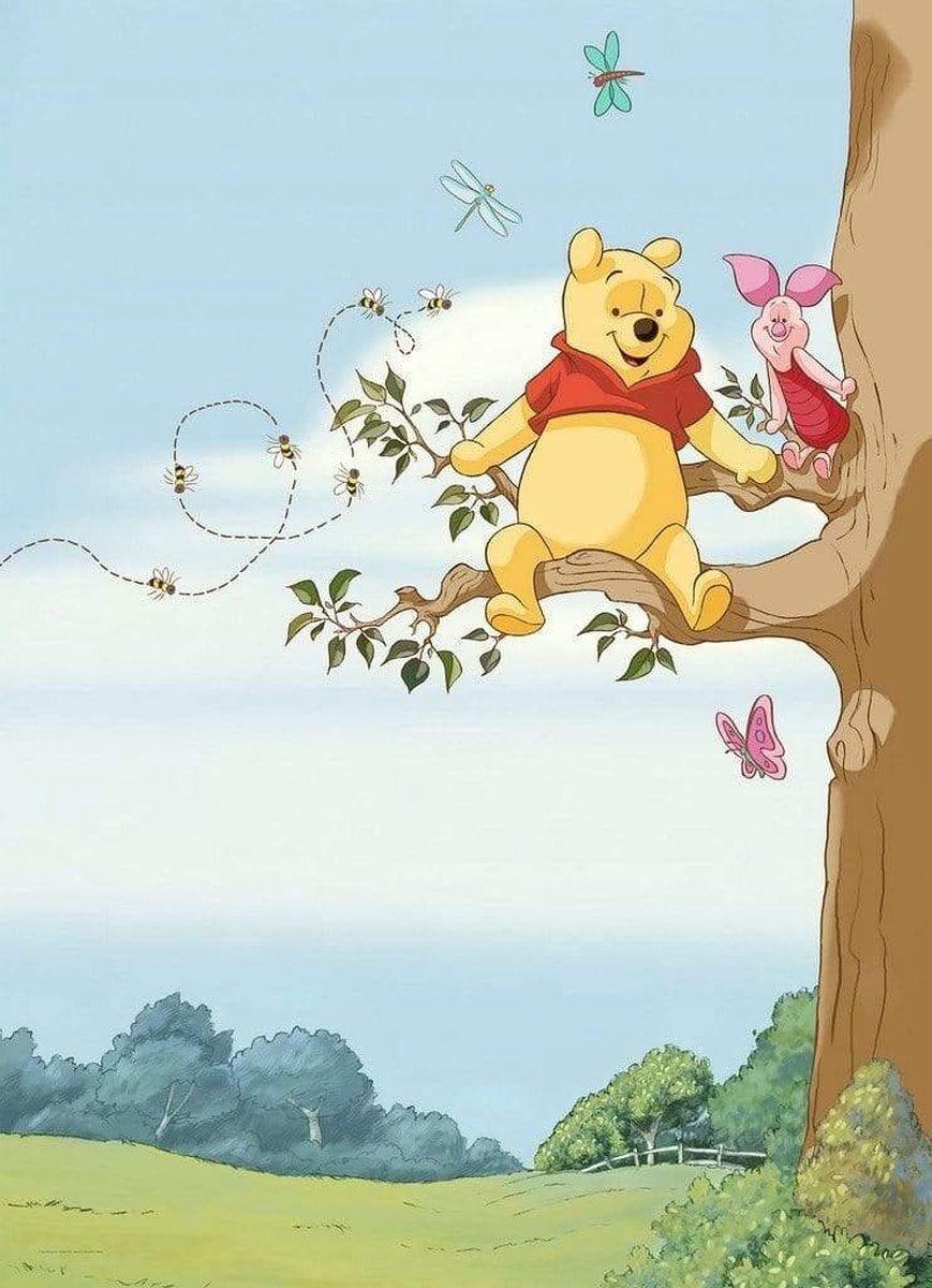 KOMAR Winnie Pooh Tree Winnie de Poeh Fotobehang 184x254