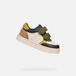 GEOX NASHIK PEUTERJONGENS Sneakers - LICHT IVOOR/DONKERGROEN - Maat 25