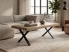 Eduki table basse 130 cm chêne estival/noir