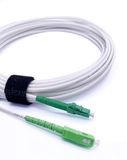 Elfcam® Glasvezelkabel SC/APC naar LC/APC Single Mode 9/125μm OS2 Optische jumper LSZH Wit (15M)