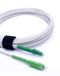 Elfcam® Glasvezelkabel SC/APC naar LC/APC Single Mode 9/125μm OS2 Optische jumper LSZH Wit (15M)