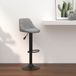 Maison Exclusive Tabouret de bar, gris clair, velours