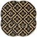 VidaXL Placemats 4 st rond 38 cm jute zwart