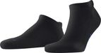 FALKE Keep Warm kort eenkleurig wol sneakersokken enkelsokken unisex zwart - maat 42-43