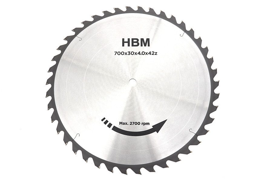 HBM HBM 700 mm - 42-T Zaagblad voor HBM Professionele Wipzaag / Brandhoutzaag 5.5 PK - 400 Volt
