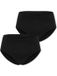 Schiesser Slip Unique Cotton Dames Zwart Effen 2 Stuks Katoen Elastaan Maat XL