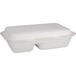 Depa Bak Bagasse 2-vaks maaltijdbox 1000ml wit 25x16x6cm 400 stuks