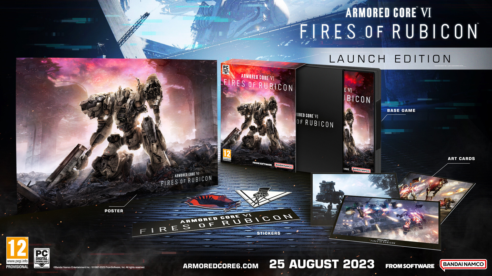 Namco Bandai armored core 6 fires of rubicon launch edition PC
