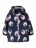 NAME IT Tussenjas 'NMFMAXI' lichtblauw / donkerblauw / pitaja roze / wit