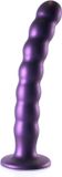 Shots Ouch! OU824MPU Beaded G-Spot Dildo - 8'' / 20,5 cm - Metallic Purple
