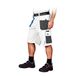 Leber&Hollman LH-FMN-TS_WSNS vormen beschermende broek - kort, wit-grijs-blauw, maat S