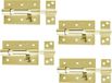 AMIG verrou à glissière/loquet - 4x - acier - 12cm - laiton - vis incluses - porte - fenêtre - adapté pour cadenas (non inclus)