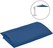 vidaXL Vervangingsdoek voor tuinparasol 300 cm azuurblauw