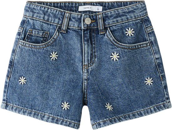 NAME IT Meisjes Bermuda shorts NKFBELLA REG DNM SHORTS 3674-BE NOOS - Katoen - Maat 98