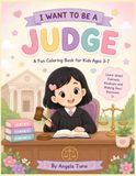 I Want to Be a Judge: A Fun Coloring Book for Kids Age 3-7