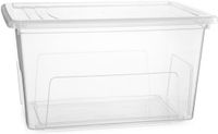 PLASTICFORTE Opslagbox Easy met deksel - 34 Liter - Transparant - Kunststof