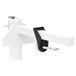 Prolenta Maison Exclusive Parasolhouder voor balkon, wit, 38 mm, staal