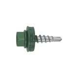 Index AFVE144819 verzonken kopschroeven, metaal/hout, met sluitring P-14 4,8 x 19 RAL 6005