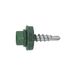 Index AFVE144819 verzonken kopschroeven, metaal/hout, met sluitring P-14 4,8 x 19 RAL 6005