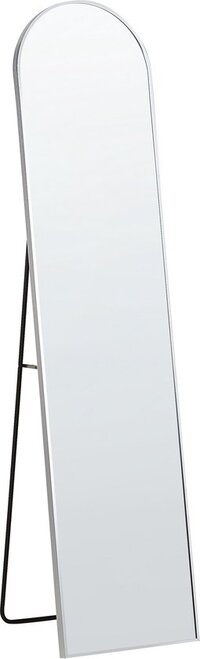 Beliani BAGNOLET - Staande spiegel - Zilver - Aluminium