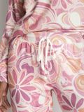P.J. SALVAGE CO. Pyjamahose pant - Stay Groovy - Vrouwen - Roze - Gebloemd - XS