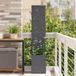 vidaXL Privacy Screen Flowers Anthracite 32 x 32 x 150 cm