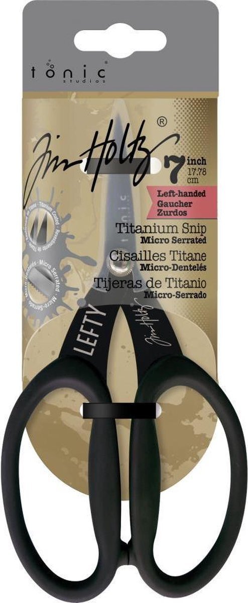 Tim Holtz - Titanium Hobbyschaar - Linkshandig - 17,78cm - met cover