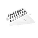 KitchenCraft Sweetly Does It spuitzak en spuitmonden, geschenkdoos, 28-delige glazuurset