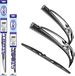 alca® Essuie-glace Set complet pour SSANGYONG XLV SUV 04.2016 - 06.2021, START, Cadre en acier classique, Avant et arrière, Ressort en acier inoxydable, Revêtement nanographique