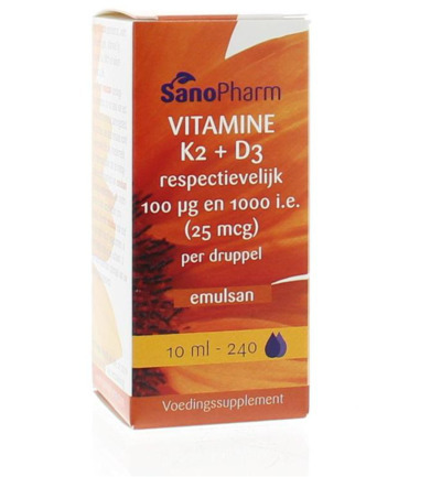 Sanopharm Vitamine K2 D3 emulsan 10ML