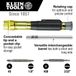 Klein Tools 32614 Multi-bit precisie schroevendraaierset, 4-in-1 elektronica zakschroevendraaier, professionele kruiskop en sleufbits, EDC