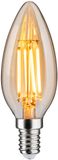 Paulmann 29191 1879 filament 230V 3-step-dim LED kaars E14 450lm 4,9W 1800K dimbaar goud lichtbron