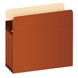 Pendaflex Uitbreidende accordeon-bestandszakken, extra duurzaam, breidt uit 3,5 inch, lettergrootte, versterkt met Dupont Tyvek materiaal, 10/doos (15421), bruin