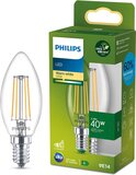 Philips LED Kaarslamp E14 - Ultra Efficient - 2.3W (40W) - Warm Wit Licht