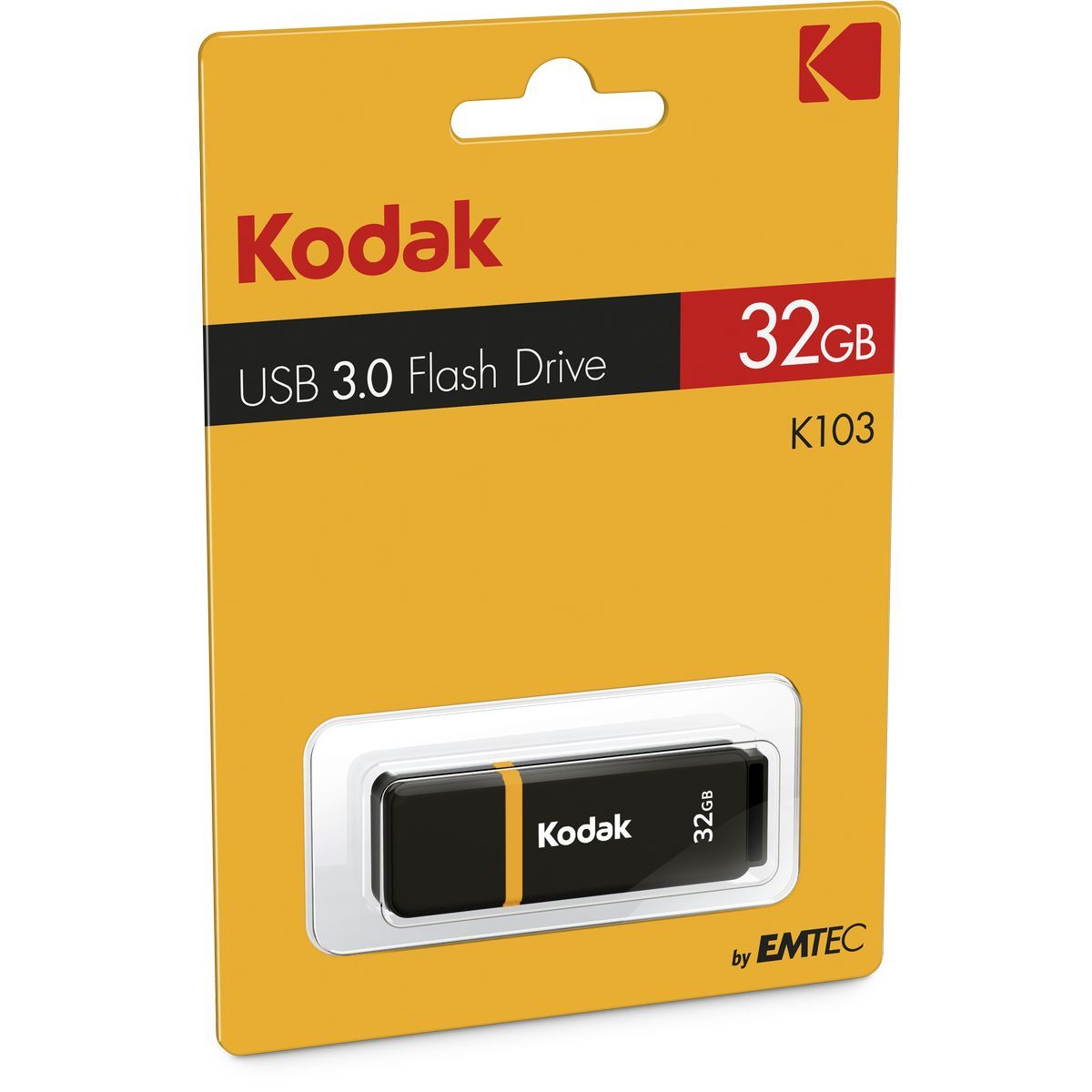 Emtec K100 32GB USB 3.2 Gen 1 Zwart, Geel