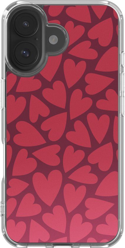 imoshion Hoesje - Geschikt voor Apple iPhone 17 - Design hoesje - Hearty Coral Dust