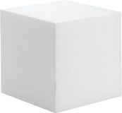 Glorex Hobby Piepschuim Kubus Blok - 15 x 15 cm - Wit