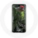 Maniacase Etui voor Samsung Galaxy J3 Pionus Papegaai Rood Groen