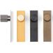 Viefe Bouton de meuble ARPA PLATE en aluminium, Ø 22 x 33 mm, aspect inox