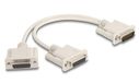 Delock 65833 Seriële Kabel Beige 0,3 m DB-15 2 x DB-15