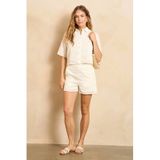 Lofty Manner ecru straight regular waist casual short