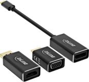 InLine USB Display Converter Set 6-in-1, 4K/60Hz zwart
