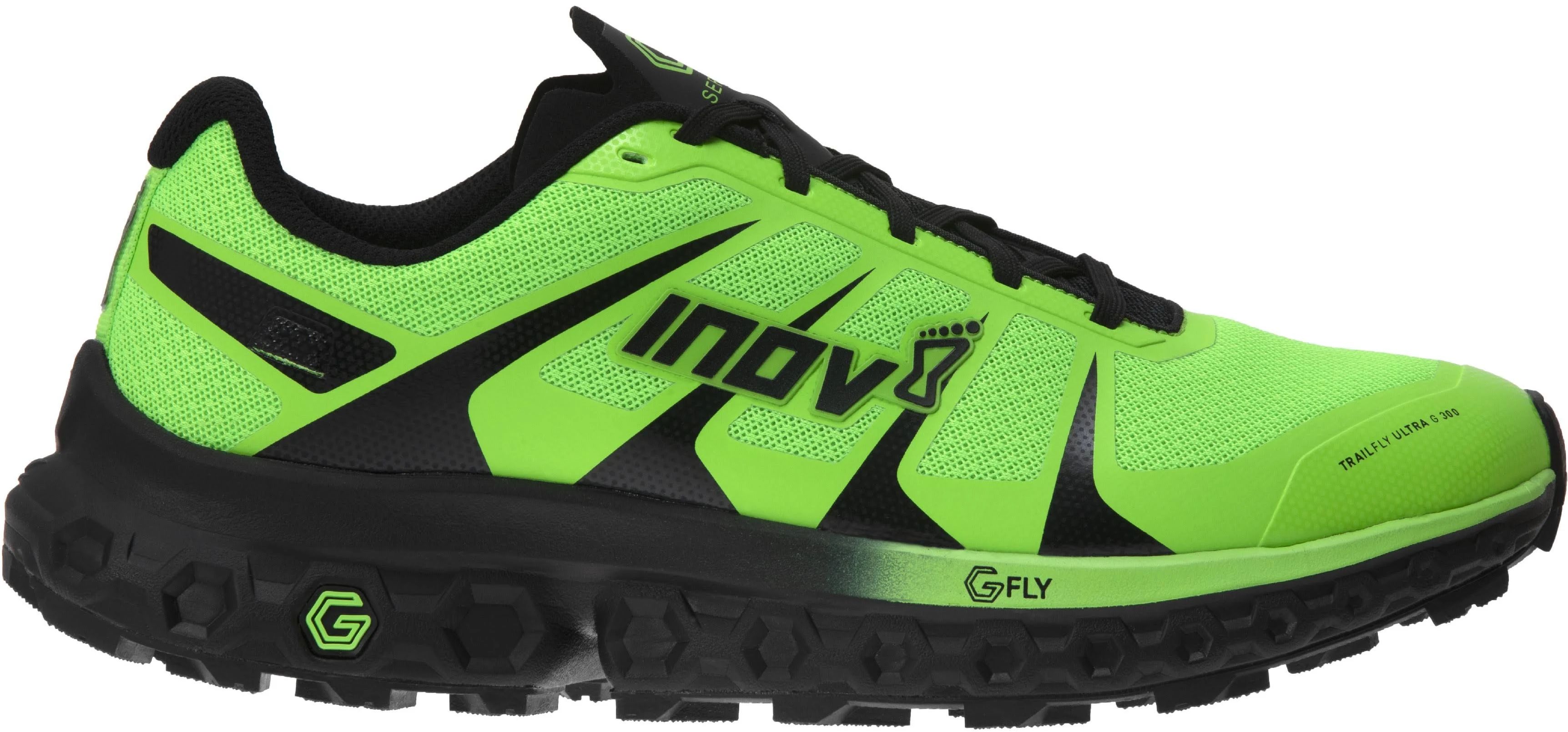 inov-8 TrailFly Ultra G 300 Max Trailrunning Schoenen - Heren - groen/zwart - UK 7,5 / EU 41,5 - 2023